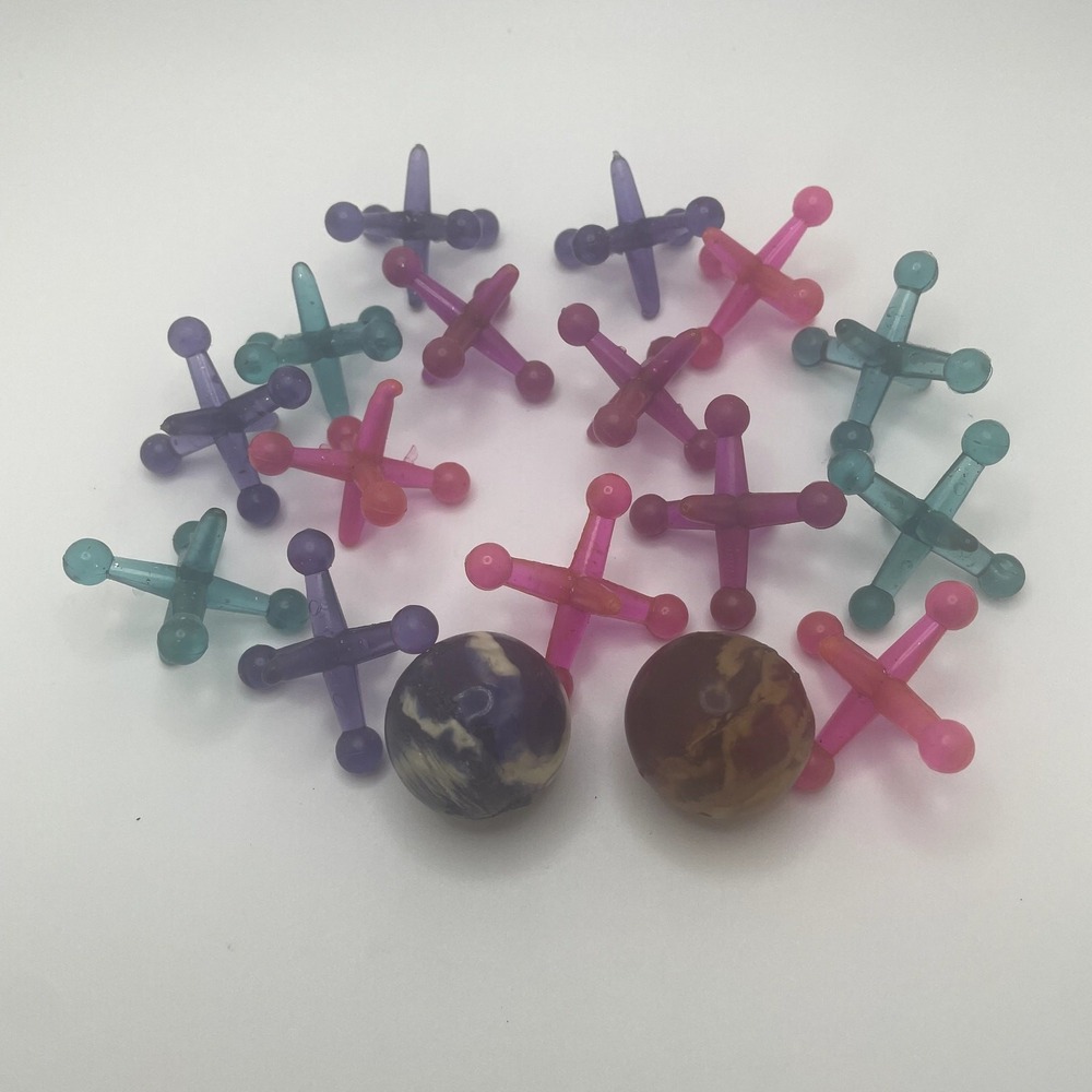 Jacks Set Game Plastic Pieces